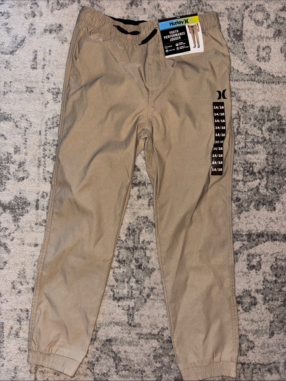 Hurley Youth Performance Joggers in Khaki